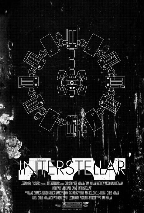 Interstellar (2014) Interstellar Artwork, Interstellar Poster Aesthetic, Brand Interstellar, Interstellar Endurance, Interstellar Graphic Design, Interstellar Ship Design, Chris Nolan, Legendary Pictures, Designer Name