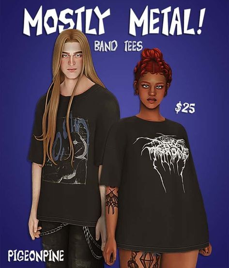 Punk Sims 4 Cc Maxis Match, Band Tee Sims 4 Cc, Sims 4 Cc Band Tees Male, Sims Cc Oversized Shirt, Sims 4 Cc Clothes Baggy Shirt, Sims 4 Alt Hair Maxis Match, Sims 4 Alternative Clothes, Sims 4 Band Shirts, Sims 4 Cc Ushanka Hat