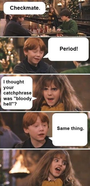 Citate Harry Potter, Glume Harry Potter, Period Humor, Funny Harry Potter Jokes, Harry Potter Memes Hilarious, Harry Potter Puns, Harry Potter Comics, Harry Pottah, Maid Sama