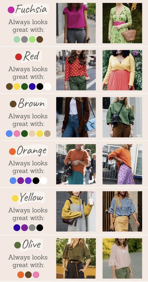 Clothes Color Combinations Woman Outfits, Color Names Chart, Simple Hand Embroidery Patterns, Colour Combinations Fashion, Color Mixing Chart, Capsule Wardrobe Work, Fashion Design Patterns, Color Combinations For Clothes, Cute Modest Outfits