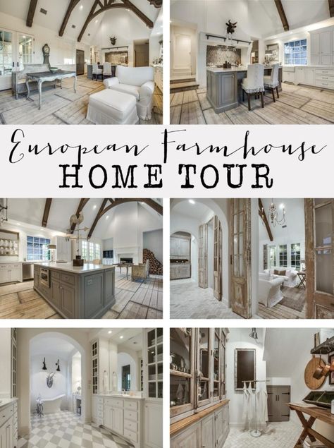 European Farmhouse Home Tour (39) European Farmhouse Bedroom, Farmhouse Kitchen Decorating Ideas, European Farmhouse Living Room, Modern European Farmhouse, European Farmhouse Decor, European Farmhouse Kitchen, European Decor, Modern French Country, Kitchen Decorating Ideas