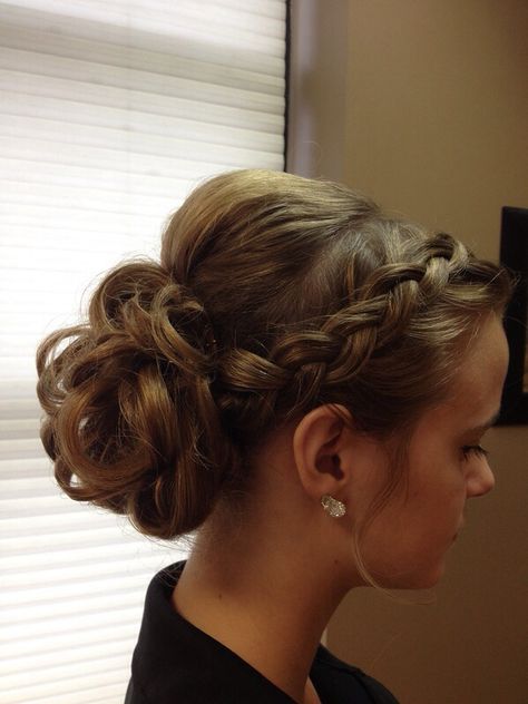 French Braid Headband, Pageant Hair, Prom Hair Updo, Dance Hairstyles, 2015 Hairstyles, Braided Hairstyles Updo, Penteado Cabelo Curto, Wedding Hair And Makeup, Homecoming Hairstyles