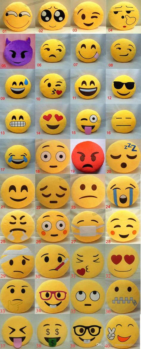 Emoji Cushions, Emoji Craft, Emoji Pillows, Pillow Yellow, Emoji Party, Emoji Birthday, Cartoon Cartoon, Painted Rocks Diy, Round Cushion