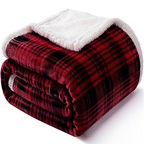 Keeping warm on a cold winters night. Farmhouse Blankets, Christmas Throw Blanket, Plaid Throw Blanket, Microfiber Blanket, Body Smells, Blanket For Couch, Plaid Throw, Sherpa Throw Blankets, Fleece Blankets