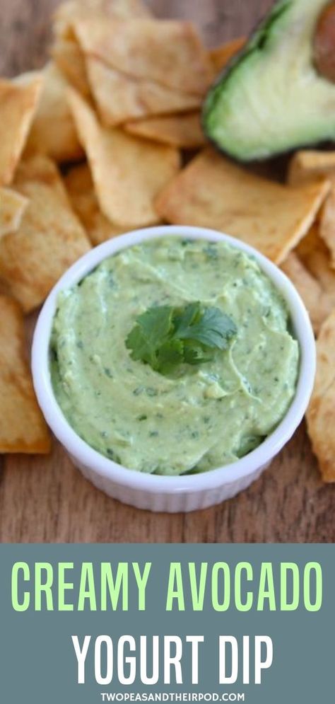 This dip is so easy to make. They are a healthy dip for parties! I'm sure your vegan friends would approve! Dip For Parties, Avocado Yogurt Dip, Avocado Yogurt, Healthy Party Appetizers, Summer Picnic Food, Healthy Dip, Picnic Recipes, Appetizers For Kids, Yogurt Dip