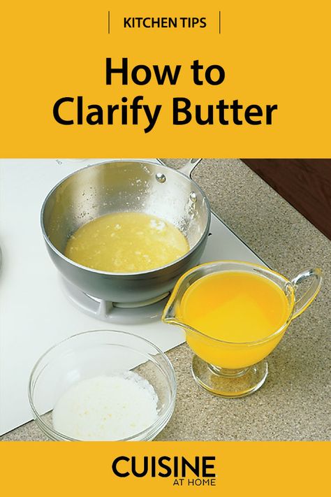 How To Make Clarified Butter, How To Clarify Butter, Clarify Butter, Herb Butters, Butter Measurements, Butter Flavors, Diy Butter, Masterchef Recipes, Ghee Recipe