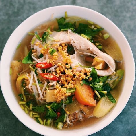 Vietnamese Sweet & Sour Soup (Canh Chua Cá) Sweet Sour Soup, Sweet And Sour Soup, Canh Chua, Sour Soup, Mekong Delta, Vietnamese Food, Vietnamese Recipes, Sweet And Sour, Fresh Herbs