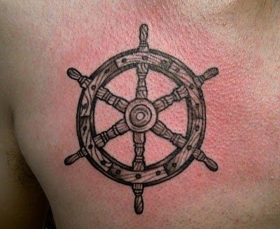 Ship Helm Tattoo | ships wheel tattoo - helm tattoo Helm Tattoo, Ship Wheel Tattoo, Marine Tattoos, Black Lotus Tattoo, Wheel Tattoo, Boat Wheel, Compass Tattoo Design, Anchor Tattoos, Nautical Tattoo