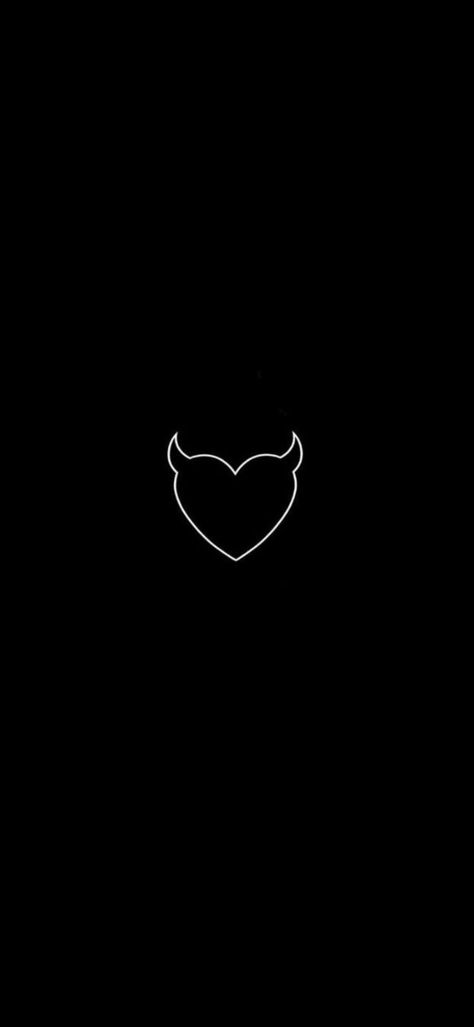 Heart Horns Tattoo, Horned Heart Tattoo, Devils Horns Tattoo, Demon Horns Tattoo, Halo And Horns Tattoo, Born With Horns Tattoo, Small Heart Wallpaper, Heart With Horns Tattoo, Devil Aesthetic Wallpaper