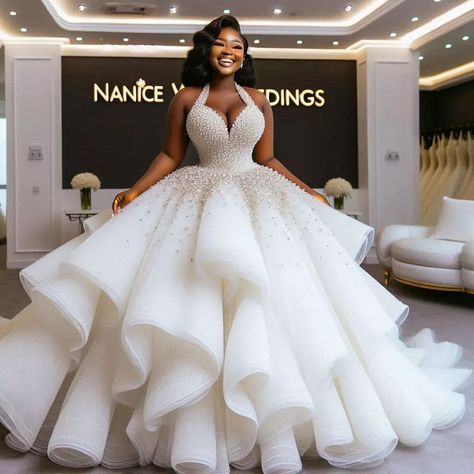 Nanice Weddings | Wedding dresses in Accra | Each slide is my favourite design😍❤️ ✨ #BridalMagic😍❤️.... We are just a call away +233243622172 . . . . @weddingdresslookbook… | Instagram One Shoulder Ball Gown Wedding Dress, Ballgown Wedding Dress Black Woman, Ball Wedding Dresses Gown, African Wedding Theme, Fair Wedding, Events Planning, Dream Wedding Decorations, Chic Dress Classy, Stylish Wedding Dresses