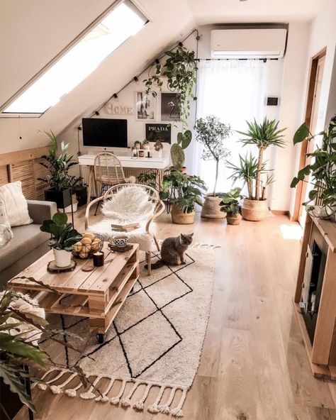 Bedroom Plants, Cozy Room Decor, Decoration Inspiration, Stylish Home Decor, Boho Living Room, Low Budget, A Living Room, Room Inspiration Bedroom, Small Living Rooms