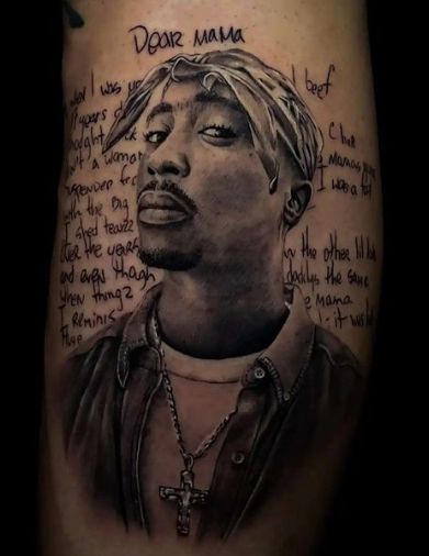 Tupac Tattoo Ideas For Women, 2pac Tattoos Ideas, 2 Pac Tattoo, Tupac Tattoo Ideas, Rap Tattoo Ideas, Tupac Artwork, Rappers Art, Thug Life Tattoo, Rap Tattoo