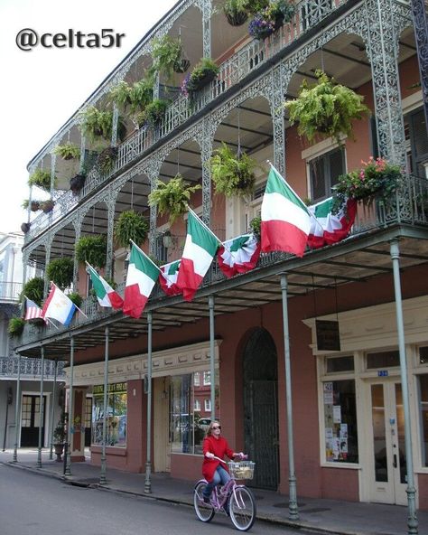 St Joseph's day celebration @ French quarter New Orleans Lousiana.  #lousiana #neworleans #arquitecture #arquitectura #balcon #balcony #frenchquarter #tourism #picoftheday #fotodeldia  #stjosephsday #sanjose #celebration #celebration #photography #fotografia #italy #italiantraditions  #siciliantraditions #sicilia by celta5r St Josephs Day, New Orleans Photography, Celebration Photography, French Quarter New Orleans, International Flags, Italian Traditions, Fine Art Photography Print, Travel Photo, Photography Prints Art