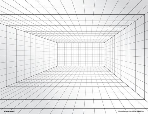 Perspective Guide, Perspective Grids, Perspective Grid, Perspective Room, 1 Point Perspective, Art Perspective, Ombres Portées, Design Sheet, Perspective Drawing Architecture