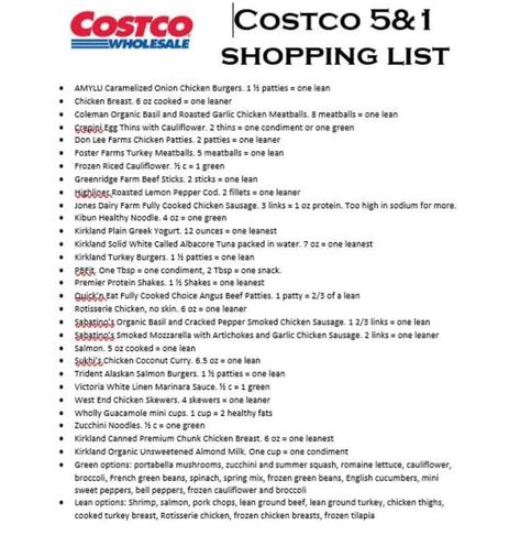 Costco lean and green Lean Green Meals, Optavia 5 1 Plan, Healthy Food Shopping List, Healthy Fats List, Optimal Weight 5&1 Plan, Costco Shopping List, Medifast Recipes, Optavia Lean And Green, Lean Protein Meals