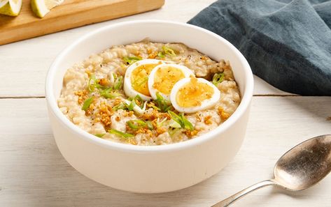 Oatmeal Chicken Caldo Chicken Caldo, Savory Oatmeal Recipes, Caldo Recipe, Myfitnesspal Recipes, Chicken And Eggs, Healthy Recipies, Healthy Oatmeal, Baked Fish, Oatmeal Recipes