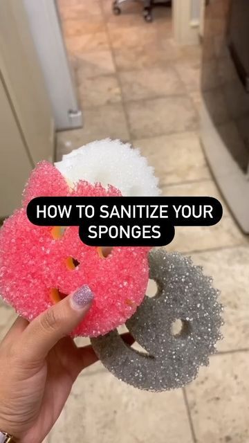 Vanesa Amaro on Instagram: "For more cleaning hacks, follow ⬇️ @vanesa_amaro_ • • Did you know how to sanitize your sponges? • • #cleaning #clean #asmr #cleaningservice #housekeeper #photography #tiktok #anime #car #bt #hardwork #memes #atx #austin #camera #taylorswift #cleanfreak #reality #housekeeper #housekeepertips #sponge #sanitize #scrubdaddy" Vanessa Amaro Cleaning, Sponges Cleaning, Diy Dish, Sanitize Toothbrush, Anime Car, Sponge Cleaning, Bathroom Cleaning