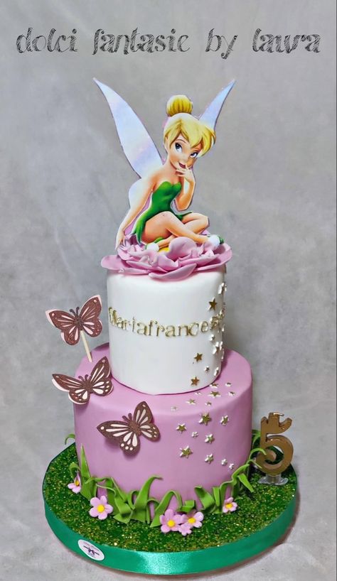 Tinker Bell Cakes, Bolo Da Tinker Bell, Tinkerbell Cake Ideas, 13 Birthday Picture Ideas, Happy Birthday Cake Girl, Tinker Bell Cake, Tinkerbell Cake Topper, Tinkerbell Birthday Cakes, Birthday Cale