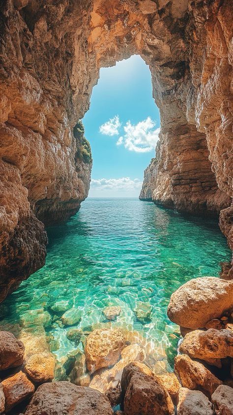 Algarve Portugal Aesthetic, Portugal Wallpaper, Cave Wallpaper, Portugal Beaches, Portugal Aesthetic, Summer Beach Pictures, Arte Doodle, Portugal Algarve, Dream Vacations Destinations