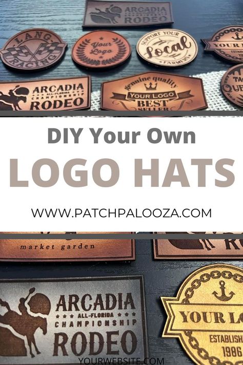 Custom Leather Patches Patch Hats, Cowboy Horse, Horse Gear, Hat Patches, Diy Hat, Custom Hats, Custom Leather, The Bank, Business Branding