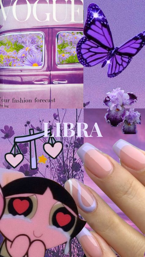 My star sign as a collage 💜 #myfirstshuffle #zodiacsign #libra #libravibes Purple Libra Wallpaper, Libra Moodboard, Libra Wallpaper, Mood Broad, Xr Wallpaper, October Libra, Astrology Calendar, Libra Art, Jelly Wallpaper