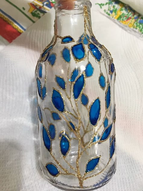 bottle art with clay bottle art and craft bottle art with thread plastic bottle art wine bottle art glass bottle art Glass Painting Patterns On Bottles, Art With Thread, Bottle Art With Clay, Clay Bottle Art, Art With Clay, Glass Bottle Art, Glass Bottle Decor, Craft Bottle, Clay Bottle