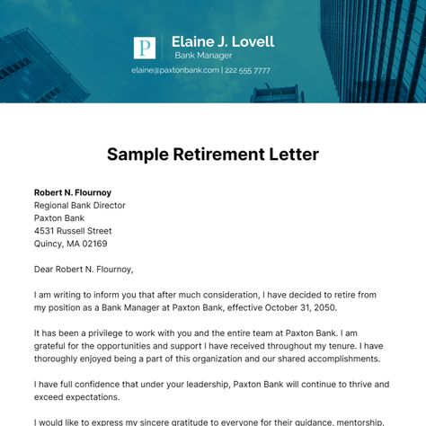 Customize and Download this "Sample Retirement Letter". Enhance this design & content with free ai. "Sample Retirement Letter" is in editable, printable format. Sample Retirement Letter To Employer, Retirement Letter Sample, Retirement Letter To Employer, Retirement Letter, Retirement Announcement, Old Man Pictures, Appreciation Letter, Man Pictures, Friendship Over