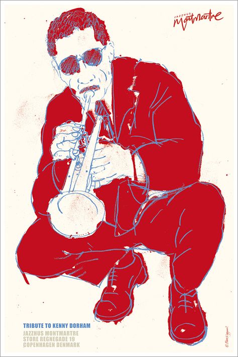 Kenny Dorham, Jazz Posters, Jazz Poster, Record Shop, Historical Figures, Illustrations, Fictional Characters, Art