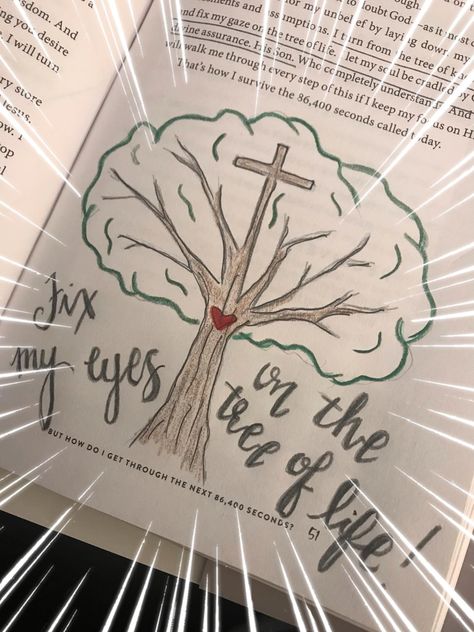 Tree Of Life Bible Art, Tree Of Life Bible, Chronological Bible, Psalm 119 11, Psalm 9, Bible Journaling Ideas Drawings, Trust In Jesus, Lysa Terkeurst, Trusting God