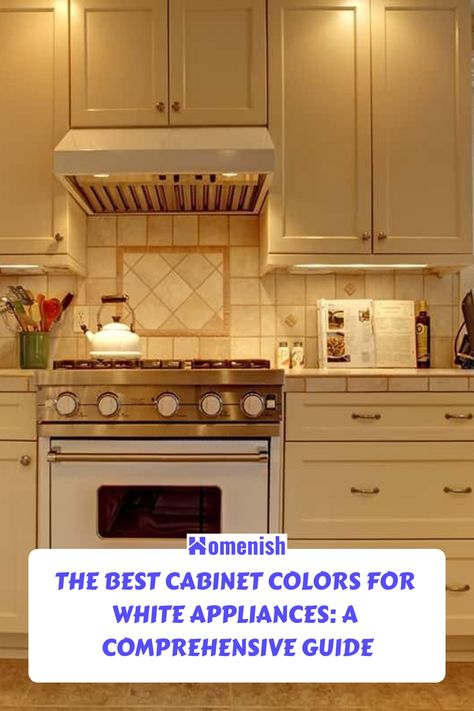 The Best Cabinet Colors for White Appliances: A Comprehensive Guide White Appliances In Kitchen Paint Colors, Kitchen White Appliances Ideas, Kitchen Remodel White Appliances, Kitchen Remodel With White Appliances, What Color Cabinets Go With White Appliances, White Appliance Kitchens, White Kitchen Appliances Aesthetic, White Cabinets With White Appliances, Best Appliance Color For White Kitchen