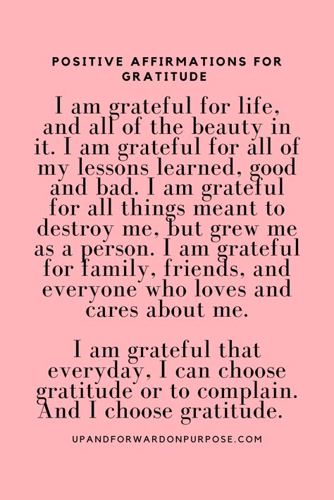 Happy Affirmations, Affirmations Confidence, Positivity Affirmations, Gratitude Practice, Being Grateful, Gratitude Affirmations, Success Affirmations, Morning Affirmations, Words Of Affirmation