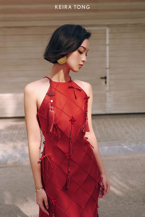 Imlek Outfit, Cny Outfit, Asian New Year, Vietnamese Dress, Style Savvy, Color Dress, Chinese Dress, Professional Fashion, Wedding Dress Inspiration