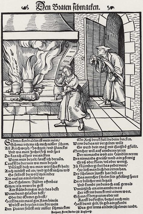 Artist: Breu, Jörg d. Ä., Title: Bratenriecher, Date: ca. 1530 Medieval Newspaper, Isabella Of Castile, Queen Isabella, History Nerd, British Library, Medieval Art, 16th Century, Newspaper, Painter