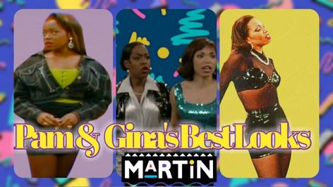 Compilation of some of the best fashion moments by the two leading ladies of Martin:Gina(played by Tisha Campbell) & Pam (played by Tichina Arnold). Gina Martin Outfits, Gina From Martin Outfits, Pam And Gina Outfits, Martin Outfits 90s, Pam From Martin Outfits, Pam Outfits Martin, Pam From Martin, Martin Lawrence Show, Throwback Thursday Outfits