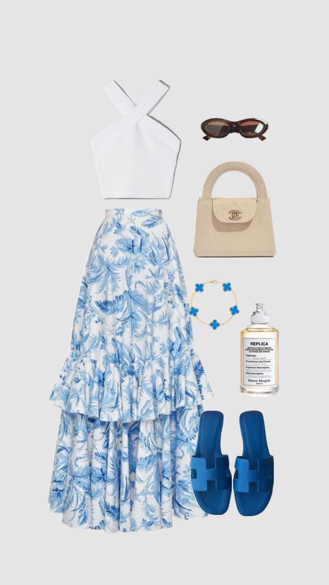 #beachoutfit #outfit #outfitinspo #coastal #coastaloutfit #beachgirl #blueoutfit #chanel #hermes #vancleefarpels #matildadjerf #basic #basicoutfit #elegant #oldmoney #simple #simpleoutfit #elegantoutfit Matilda Djerf, Blue Outfit, Basic Outfits, Vacation Outfits, Elegant Outfit, Beach Girl, Old Money, Simple Outfits, Summer Looks