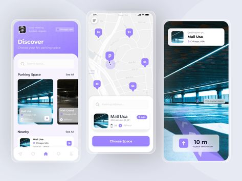 Moodboard App, App Png, Parking App, Creative Market Design, Directory Design, App Landing Page, App Logo, App Ui Design, Design Jobs