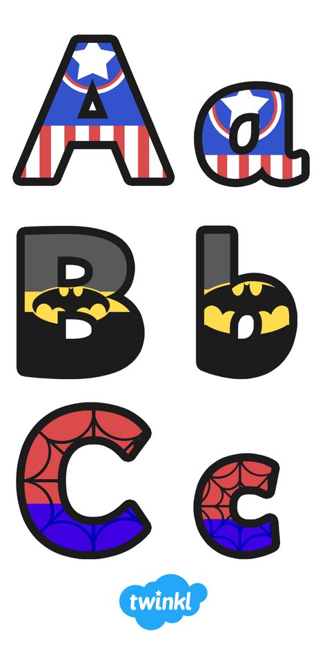 Hero Classroom Theme, Superhero Class, Superhero Alphabet, Superhero Letters, Alphabet Display, Superhero Classroom Theme, Superhero Classroom, Super Hero Theme, Display Lettering