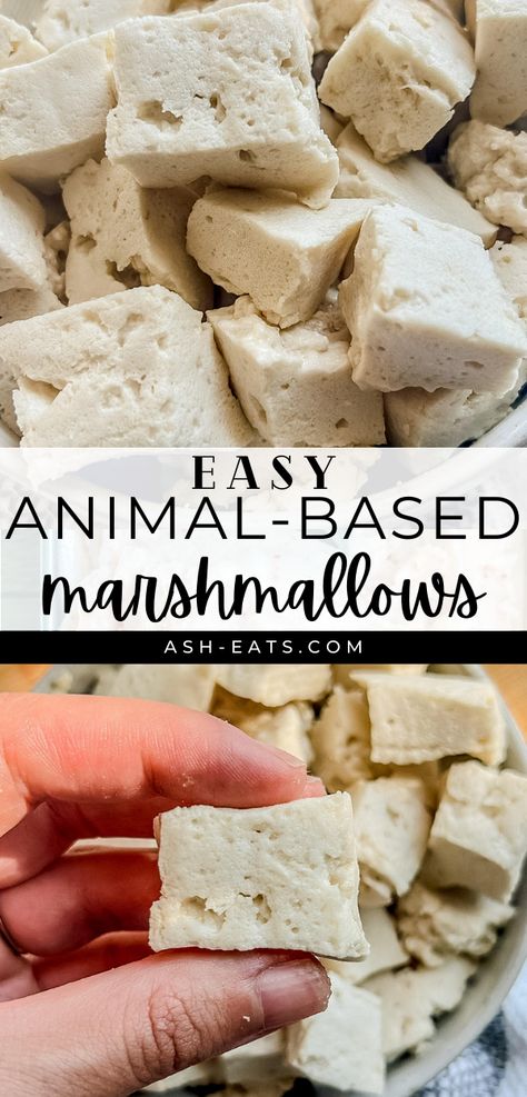 Beef Gelatin Marshmallows, Aip Marshmallows, Animal Based Desserts, Beef Gelatin Recipes, Healthy Marshmallow Recipe, Biblical Food, Honey Beef, Animal Diet, Healthy Marshmallows