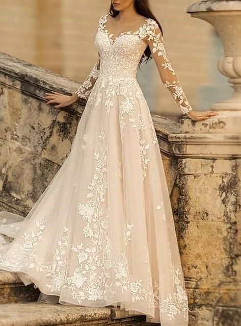 Beach Formal Wedding, Formal Wedding Dresses, Beach Formal, Wedding Dresses A Line, Wedding Dress Gallery, Love Story Wedding, Wedding Vow, Pretty Wedding Dresses, Cute Wedding Dress