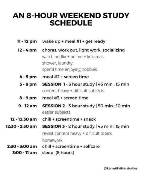 Weekend Study Schedule, Study Planner Ideas, Homework Schedule, Back To University, Aesthetic Planner, Exam Study Tips, Week Schedule, Now Quotes, Best Study Tips