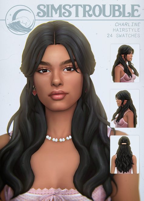 Sims 4 Cc Guys Hair Patreon, Sims 4 Cc Trendy Hair, Sims Trouble Cc, Cc Female Hair Sims 4, Sims Female Hair Cc, Sims 4maxis Match, Sims Trouble, Sims 4 Pj Set, Braid Sims 4 Cc