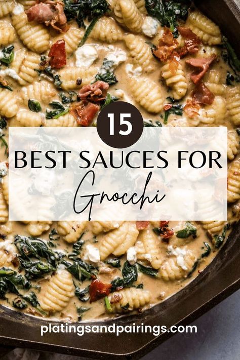 Gnocchi Recipes Sauce, Sauces For Gnocchi, Best Sauce For Gnocchi, Slow Cooker Bolognese Sauce, Gnocchi Sauce, Best Sauces, Creamy Sauces, Gnocchi Recipes Easy, Gnocchi Recipes Homemade