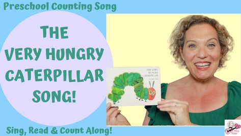 Caterpillar Songs For Preschool, Preschool Spring Songs, Preschool Counting Songs, Toddler Songs With Actions, Caterpillar Song, Storybook Activities, Caterpillar Preschool, Spring Songs, Rhymes For Toddlers