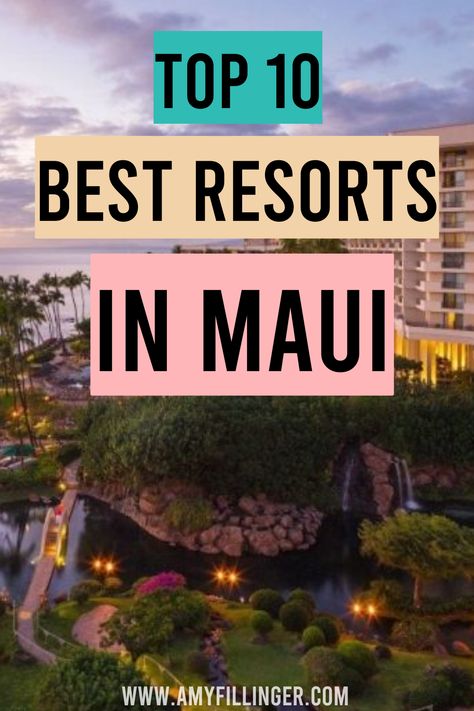 If you're planning a Maui vacation and looking for the BEST places to stay in Maui, check out this list of the top 10 resorts in Maui. These Maui resorts range from the best family resorts in Maui to adults-only resorts in Maui. Yes, there is an adult-only Maui resort! From luxury resorts in Maui to mid-range Maui resorts #mauiresorts #mauivacation #mauitraveltips #maui #mauihawaii #mauitravel Best Maui Resorts, What To Do In Maui, Best Beaches In Maui, Maui Snorkeling, Maui Destination Wedding, Maui Itinerary, Maui Hotels, Best Family Resorts, Things To Do In Maui