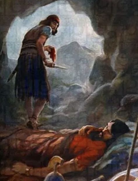 How Does the Story of David's Loyalty to Saul Apply in Our Day? | Meridian Magazine David And Saul, David Bible, Bible Messages, Story Of David, Bible Photos, Vbs Ideas, Lds Art, Bible Images, Bible Illustrations