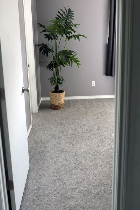 We couldn't be happier with how the warm grey carpet looks in our guest bedrooms! Be sure to check out the blog post for more info on the NFM flooring project.