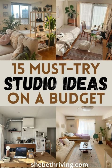 studio apartment ideas on a budget Studio Apartment No Couch, Studio Flat Ideas Tiny Apartments Layout, Tiny Studio Decor, Single Mom Studio Apartment, Indian Studio Apartment, Organizing A Studio Apartment, One Studio Apartment Ideas, How To Arrange A Studio Apartment, Efficiency Apartment Ideas Studios