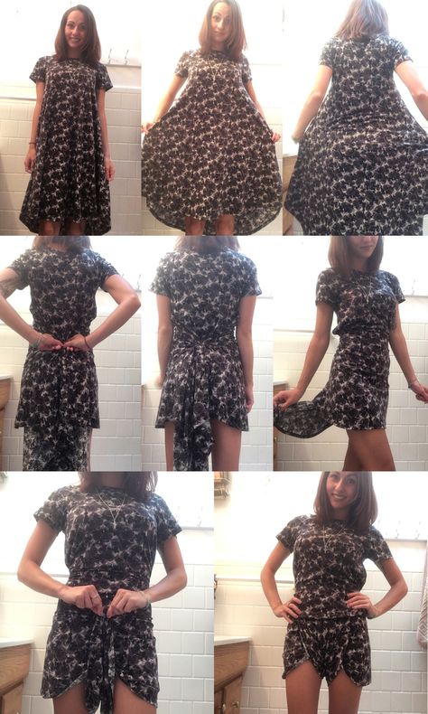 Styling a Lularoe Carly into a Romper Lularoe Carly Styling, Diy Romper, Alter Ideas, Cute Edgy Outfits, Lula Roe, Lularoe Carly Dress, Lularoe Carly, Lularoe Styling, Lula Roe Outfits