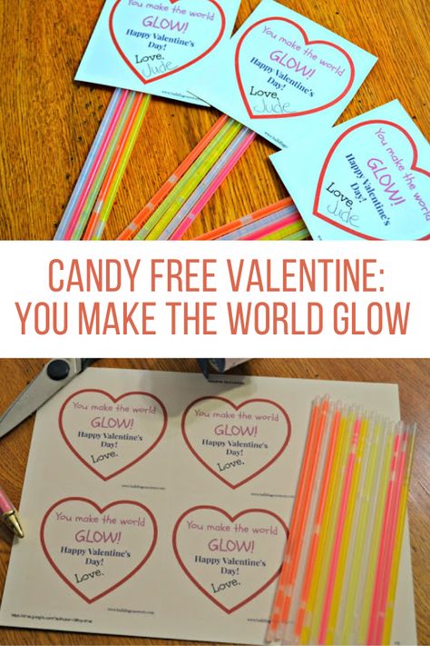 Valentines Day Card Printable, Christian Valentines Day, Candy Free Valentines, Glow Stick Valentine, Valentines Date Ideas, Christian Valentines, Class Valentines, Printable Valentines Cards, Valentine's Ideas