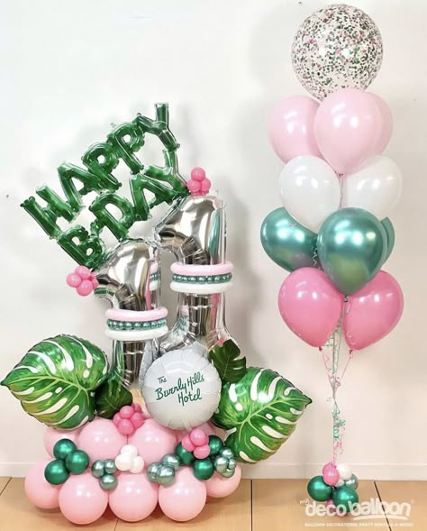 Flamingo Balloon Bouquet, Tropical Balloon Bouquet, Moana Balloon Bouquet, Balloon Marquee, Balloon Table Centerpieces, Balloon Bouquet Delivery, Happy Birthday Bouquet, 50th Birthday Balloons, Balloons Bouquet